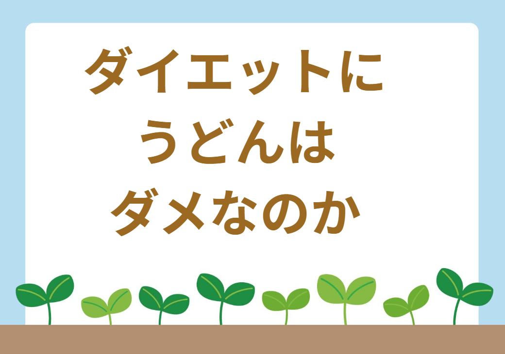 ダイエット うどん だめ